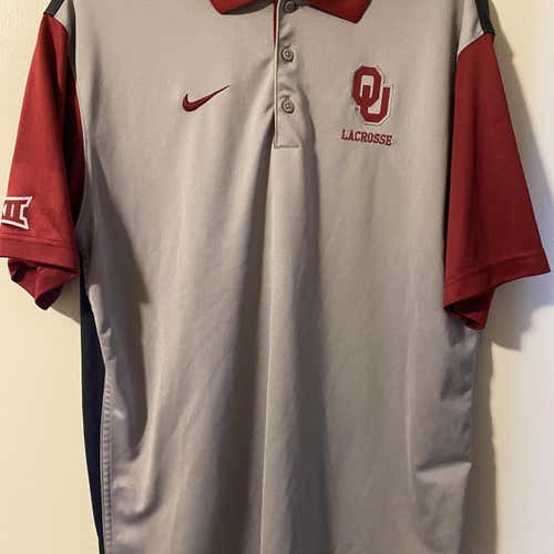 Oklahoma Lacrosse Gray Large Nike Shirt