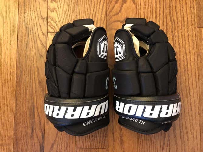 Black New Senior Warrior Luxe Gloves 13" Pro Stock Dallas Stars Klingberg