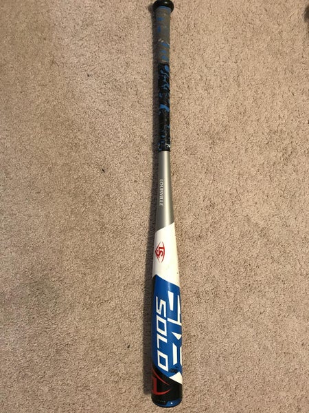 High School/College BBCOR Certified 2018 Louisville Slugger Alloy Solo 618 Bat (-3) 30 oz 33"