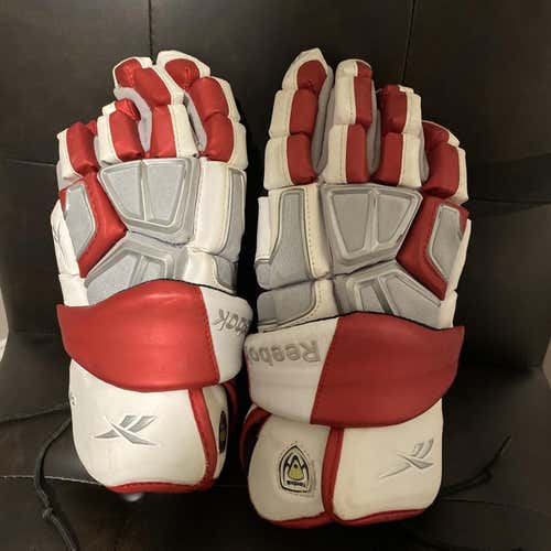 Red Player Reebok 9k 13" Lacrosse Gloves