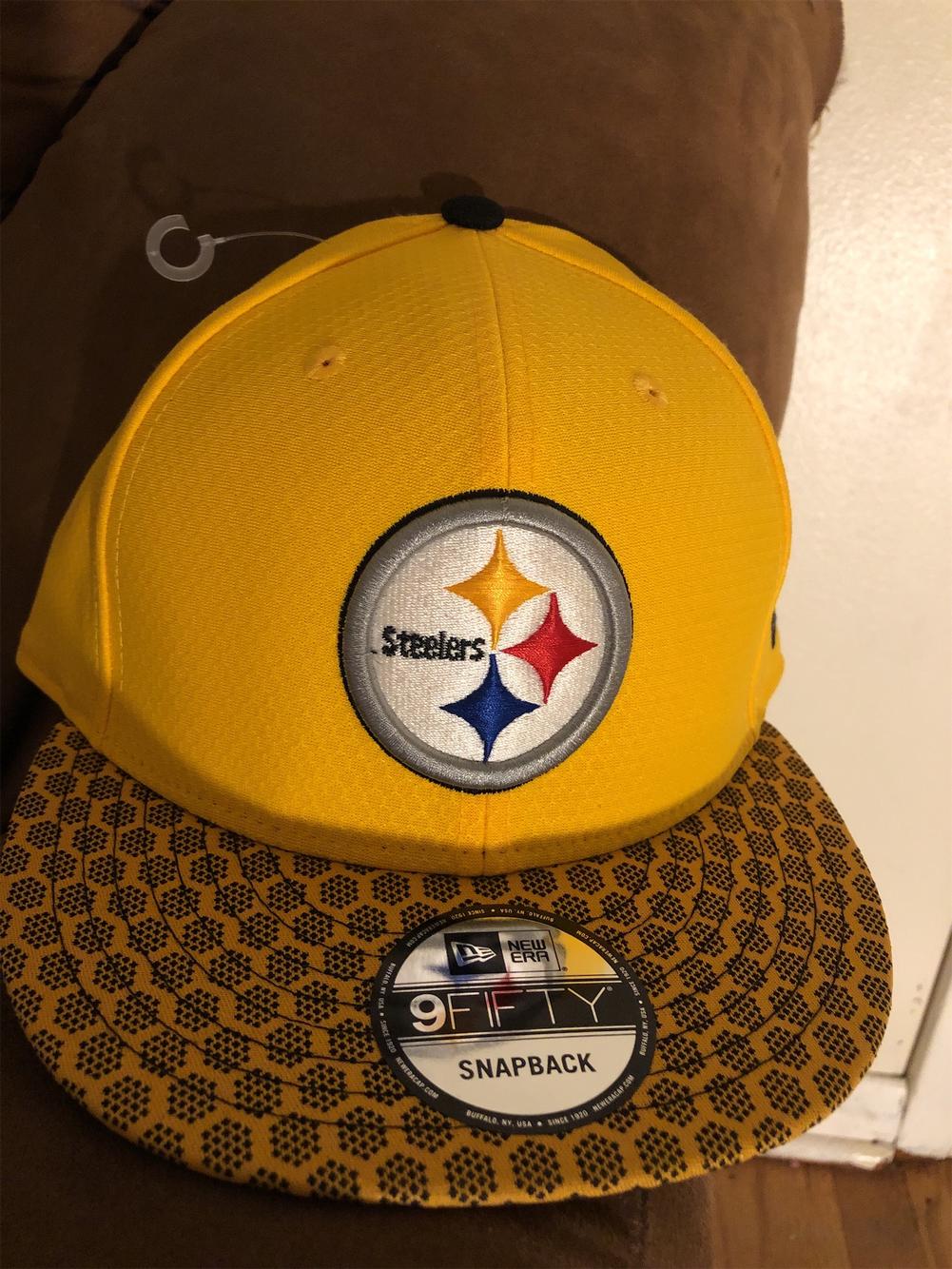 PITTSBURGH STEELERS 1990'S TEAM NFL SNAPBACK ADULT HAT - Bucks