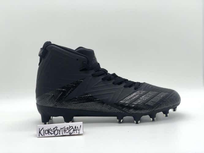 Adidas Men’s Freak X Carbon Mid Football Cleats BLACK BW0866 Men's size 8