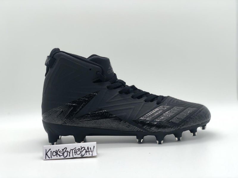 Adidas Men’s Freak X Carbon Mid Football Cleats BLACK BW0866 Men's size 8
