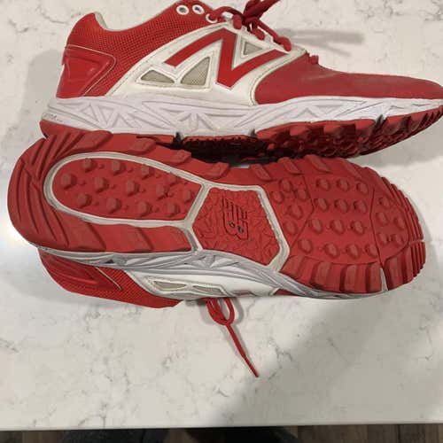 Red New Balance 3000v3 Turf 9.5