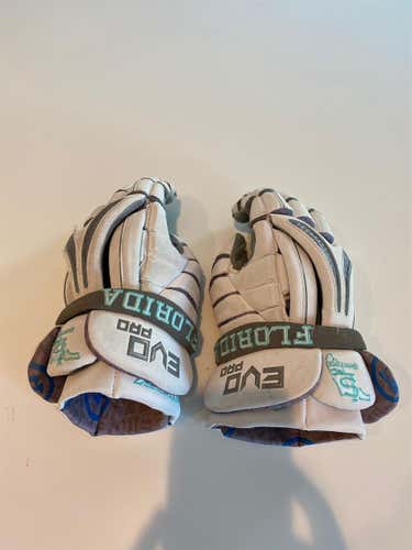 Sweetlax Florida White  Warrior Evo Pro 14" Lacrosse Gloves