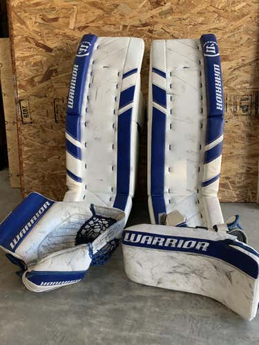 Blue Senior 34" Warrior Regular Ritual G3 Pro Goalie Full Set Pro Stock