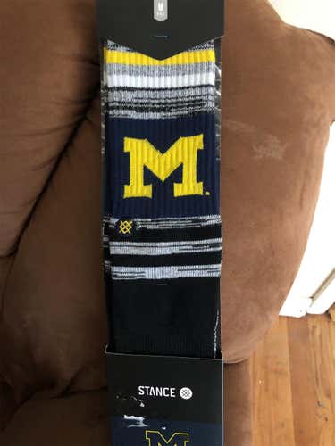 Michigan Wolverines Stance Men’s NCAA Socks Medium 6-9