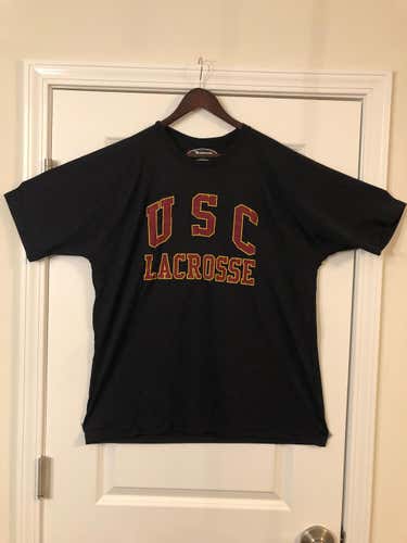USC Trojans Lacrosse Team Issued Shooting Shirt Black Size XL Brand New