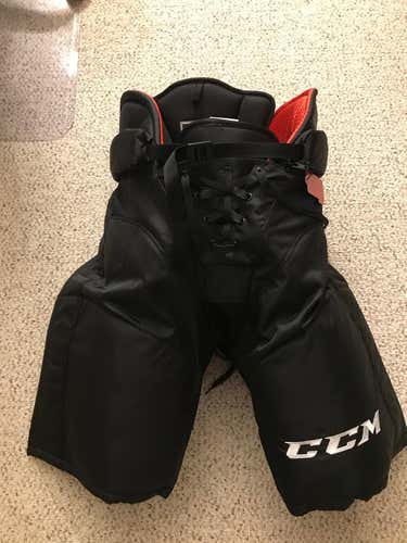 Colorado Avalanche Black New Senior Medium CCM HP45X Hockey Pants Pro Stock