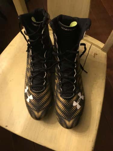 mens 11.5 under armour highlight nitro molded lacrosse/football cleats 1270836-006