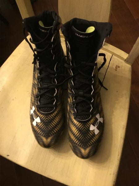 mens 11.5 under armour highlight nitro molded lacrosse/football cleats 1270836-006