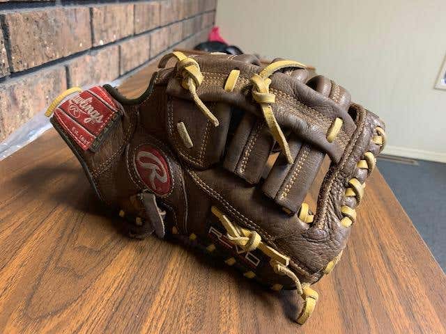Brown Rawlings First Base Right Handed Revo Baseball Glove 12"