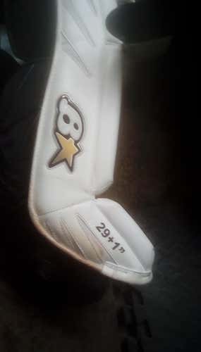 White Intermediate 29" Brian's Subzero 7.0 Goalie Leg Pads
