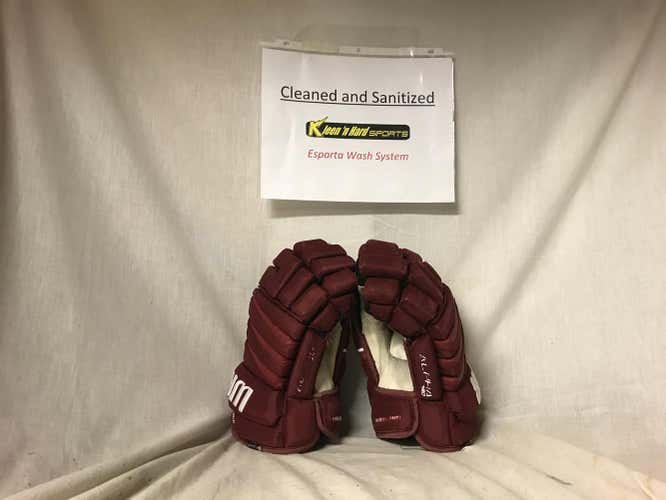 Red Senior Warrior Alpha Pro Gloves 14"