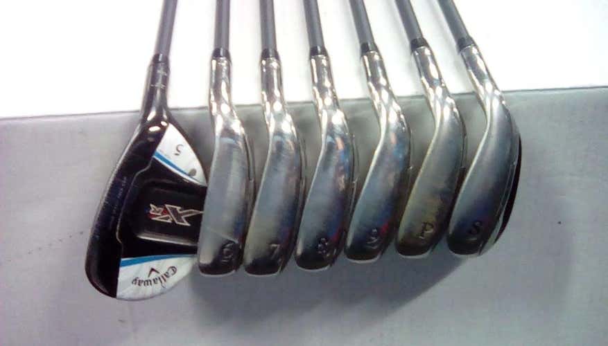 Used Callaway Xr 5i-sw Graphite Ladies Golf Iron Or Hybrid Sets