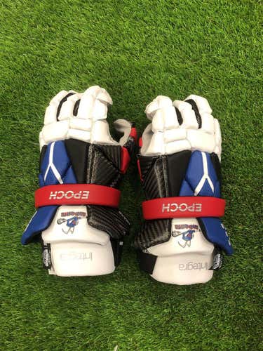 White New Epoch Integra 13" Lacrosse Gloves