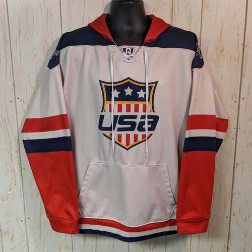 Team USA Nation's Cup Hoody - Red/Navy/Sand, XL