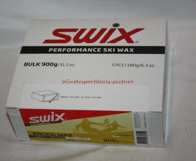 New Swix Wax Race Wax yellow bulk 900 grams UR10-900 SWIX 28F-50F tempNEW