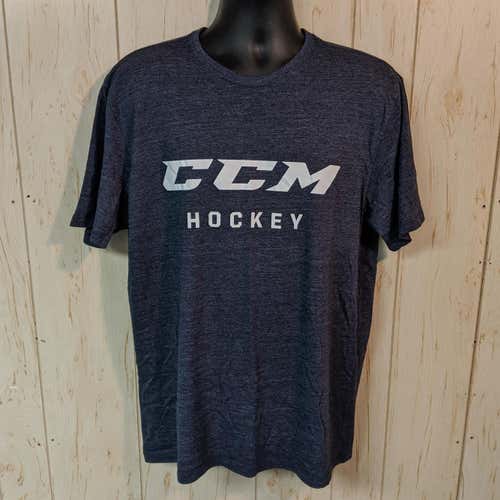 CCM Logo T-Shirt - XL, Heathered Navy