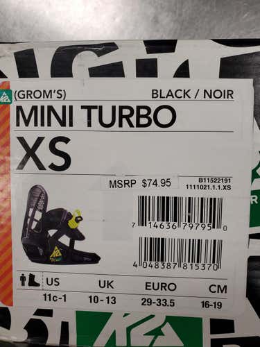 New K2 Mini Turbo XS Kid's Bindings