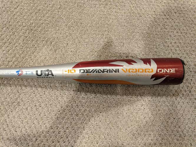 Used USABat Certified 2018 DeMarini Alloy Voodoo One Balanced Bat (-10) 18 oz 28"