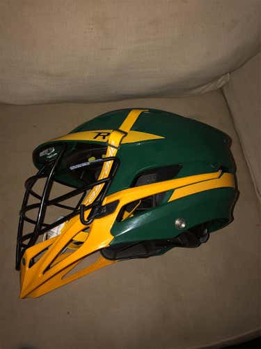 Green Barely Used Cascade R Helmet Custom