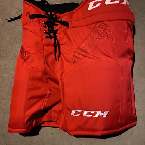Red Senior Large CCM HP30 Pro Stock Hockey Pants New