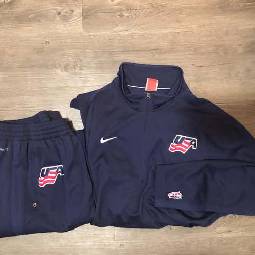 Blue Nike XL USA Hockey Travel Jumpsuit