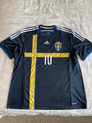 Zlatan Ibrahimovic Adidas Navy Blue Sweden Jersey #10