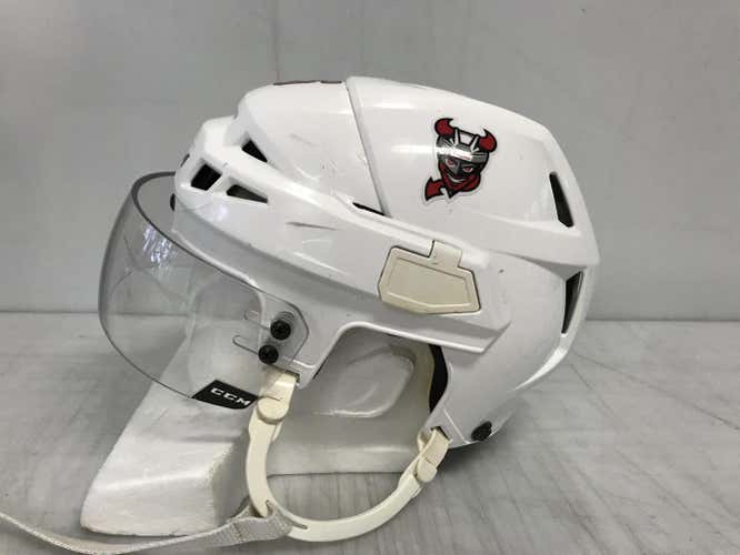CCM Vector V08 Pro Stock Hockey Helmet Small White CCM Visor 2118