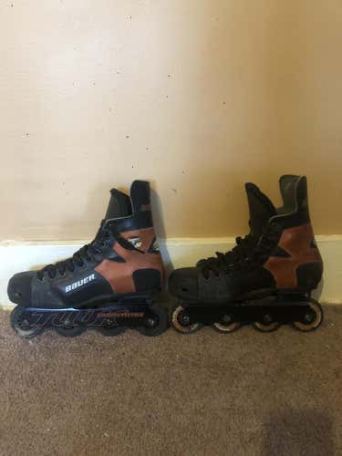 Used Senior Bauer Inline Skates D&R (Regular) Size 9