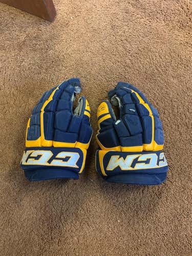 Blue Senior CCM U+ 12 14"  Gloves