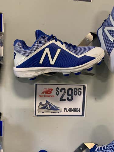 Size: 11 - Royal Blue New Balance Molded Cleats New