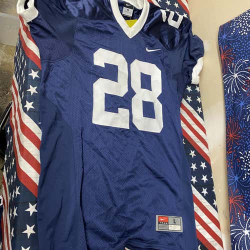 Nike Navy Blue Adult Large #28 Practice Jersey-142787