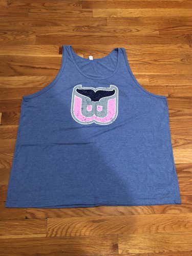 Light Blue Pink Whales “Whalers” XL Tank Top