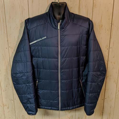 Bauer FLEX Bubble Full Zip Jacket - XL, Navy Blue