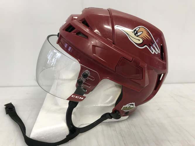 CCM Vector V08 Pro Stock Hockey Helmet Small Maroon CCM Visor 2125