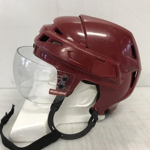 CCM Vector V08 Pro Stock Hockey Helmet Small Maroon Bauer Visor 2126