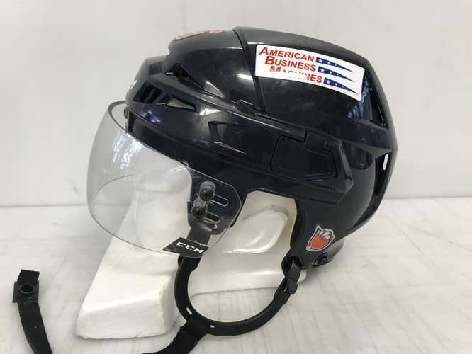 CCM Vector V08 Pro Stock Hockey Helmet Small BLUE CCM Visor 2127