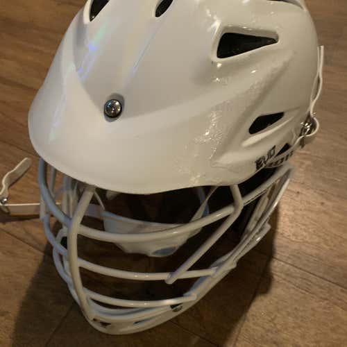 White Adult Player Warrior Evo Helmet
