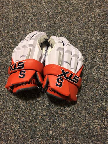 White New Player STX Surgeon 700  Lacrosse Gloves