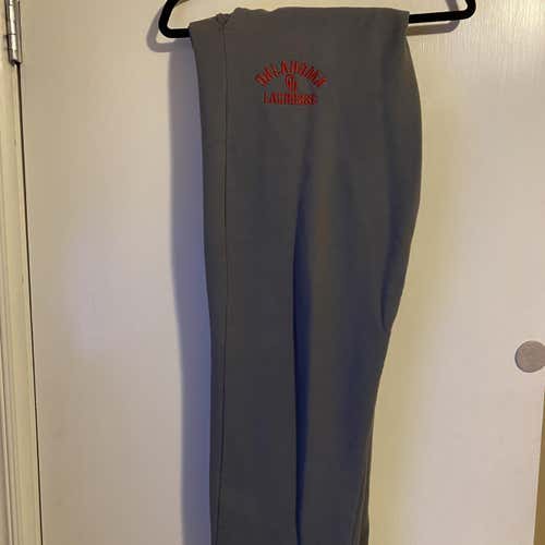 Oklahoma Lacrosse Gray Adult Extra Large  SweatPANTS