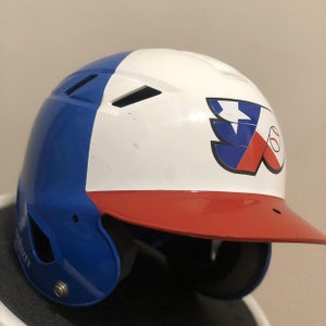 Blue Used Schutt Batting Helmet