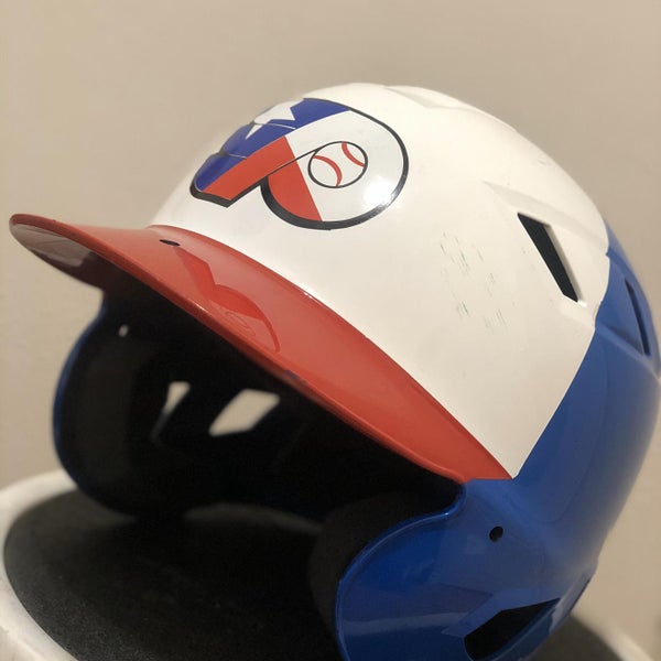 Blue Used Schutt Batting Helmet