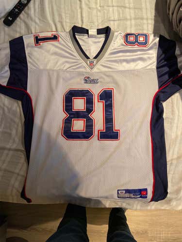 Randy Moss White New England Patriots Jersey