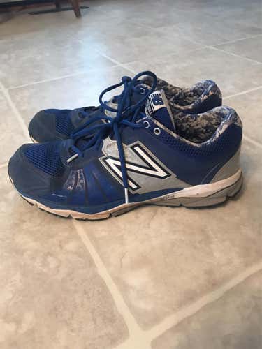 Blue Men's Turf Cleats Low Cut