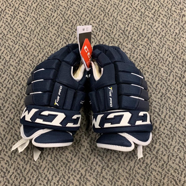 Blue Senior CCM Tacks 4 Roll Pro 15"  Gloves
