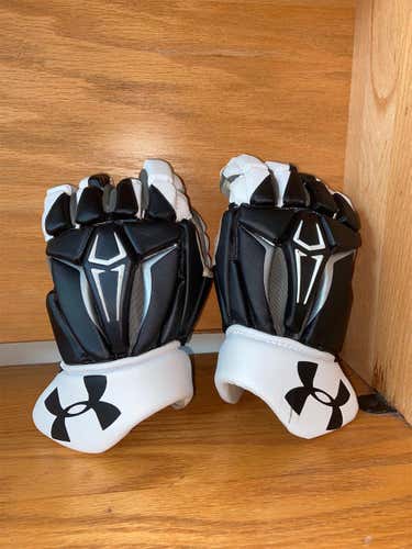Black Used Player Under Armour Command Pro 2 13" Lacrosse Gloves