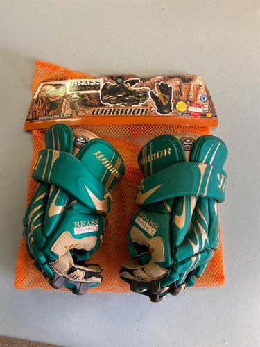 Green New Player Warrior Brass Monkey 13" Lacrosse Gloves