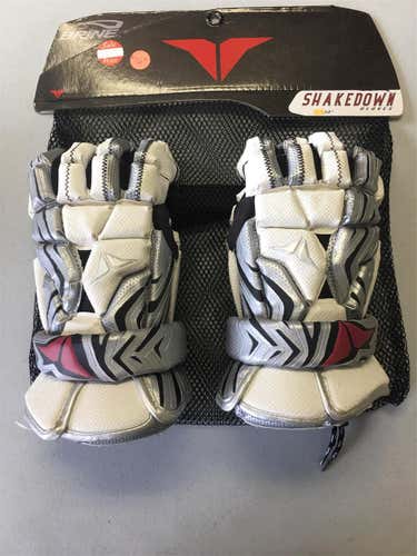 White New Player Brine Shakedown 13" Lacrosse Gloves